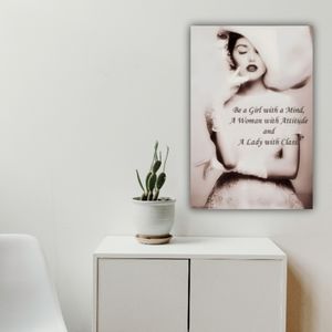 Vintage fashion sassy quote poster